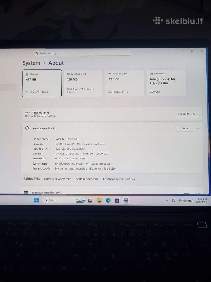 Dell Pro 14 Premium - nuotraukos Nr. 8