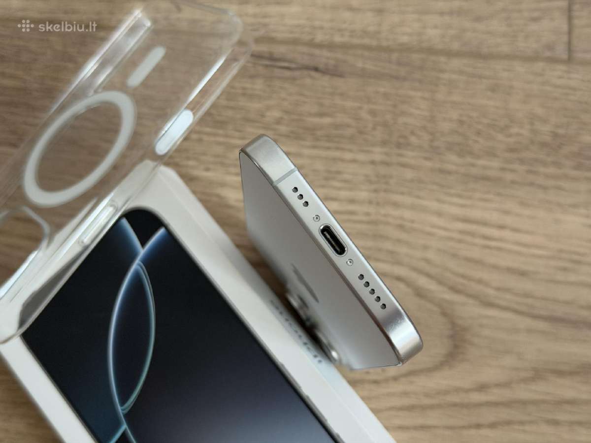 iPhone 16 pro 128gb titanium su garantija - nuotraukos Nr. 6