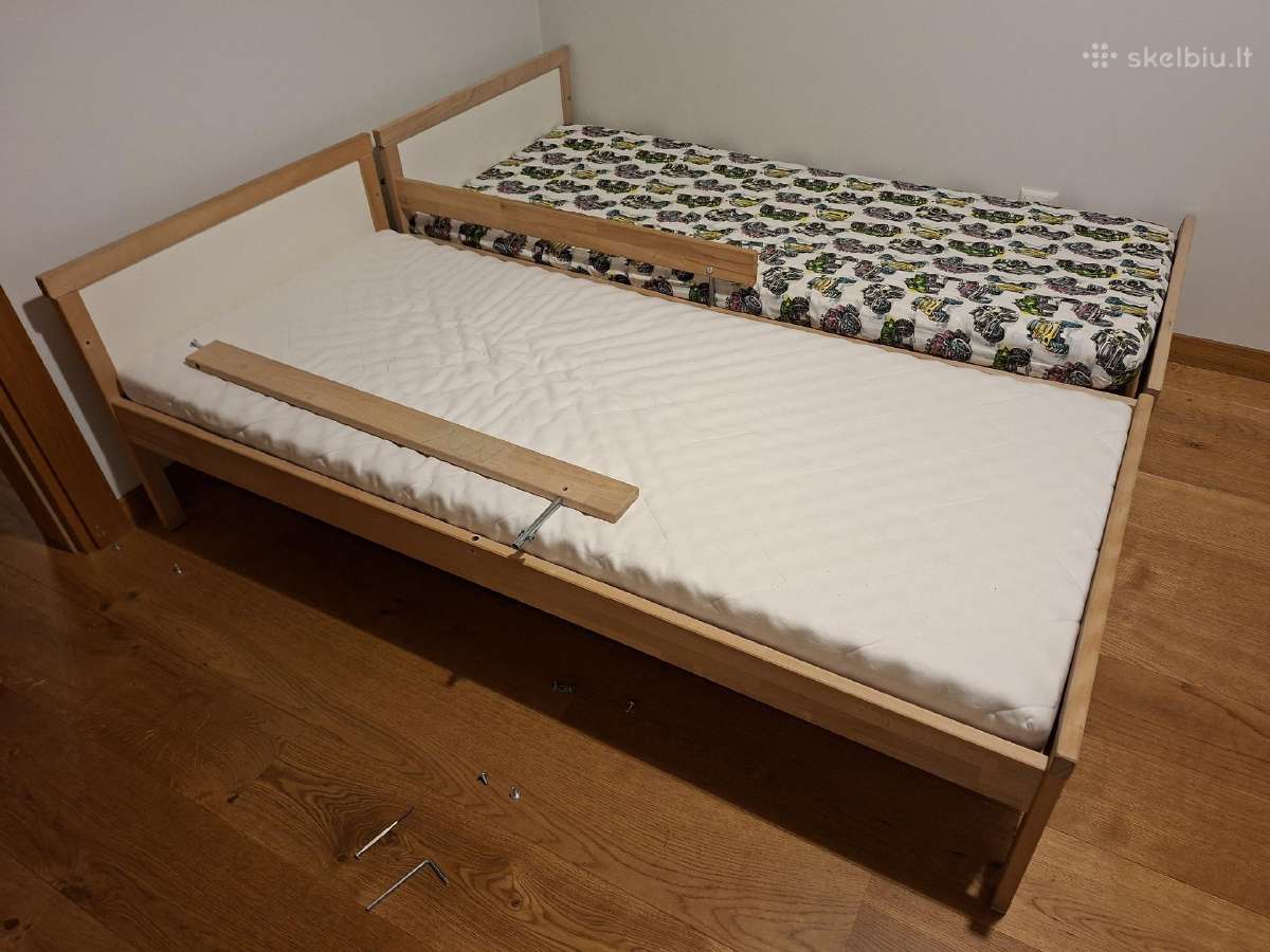 2 Ikea vaikiškos lovos Sniglar su čiužiniais - nuotraukos Nr. 2