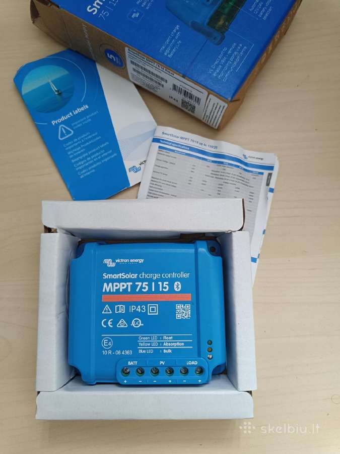 Įkrovimo valdiklis Smartsolar Mppt 75/15 - nuotraukos Nr. 2