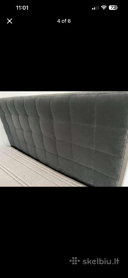 Miegamojo lova 140 cm Lonas - nuotraukos Nr. 2