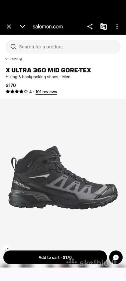 Salomon batai ultra X 360 - nuotraukos Nr. 9