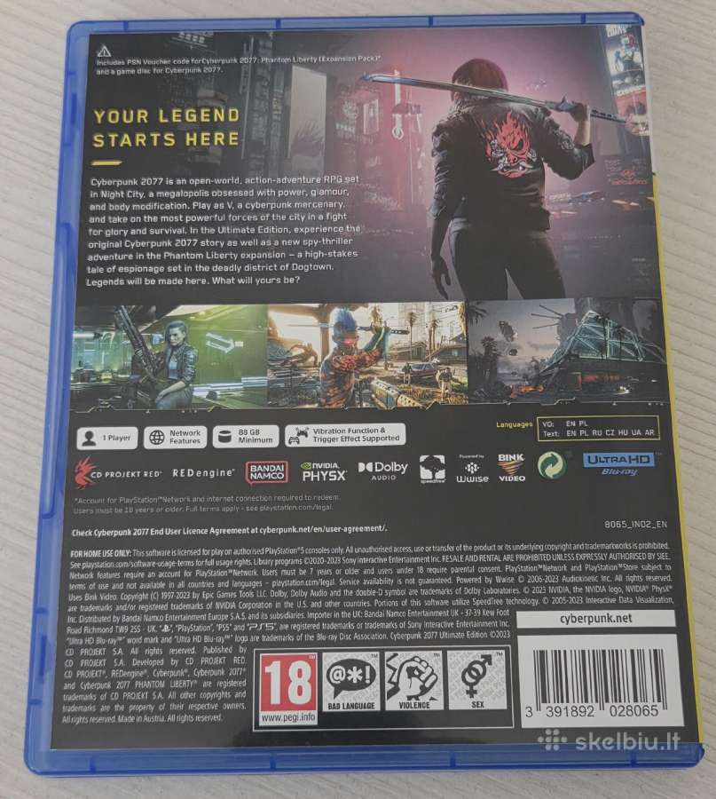 Ps5 Cyberpunk 2077 - nuotraukos Nr. 2