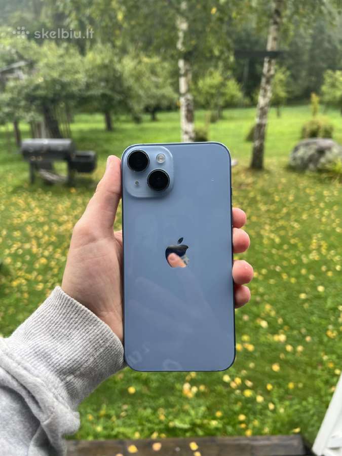 iPhone 14 128gb sky blue 83% baterija - nuotraukos Nr. 2