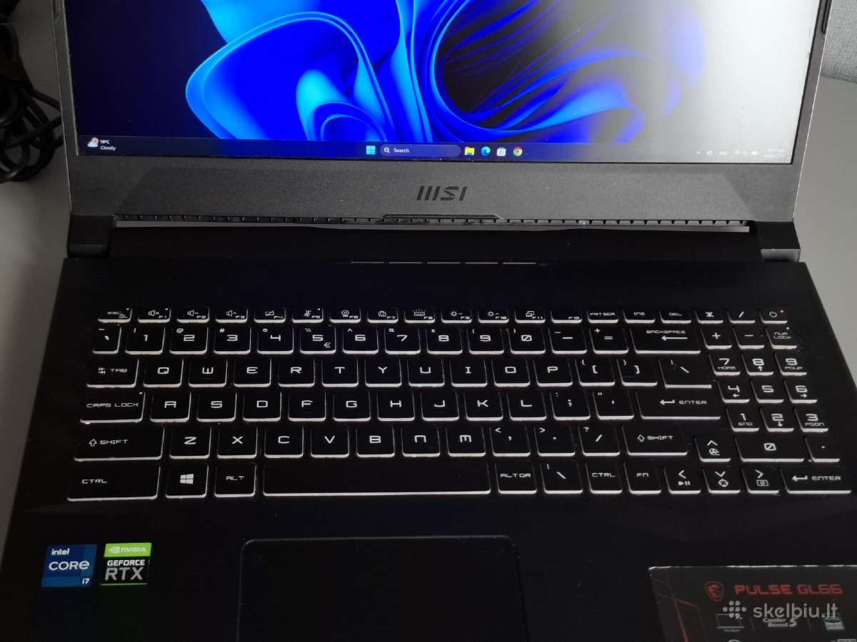 Nešiojamas kompiuteris Msi Pulse Gl66 - nuotraukos Nr. 4