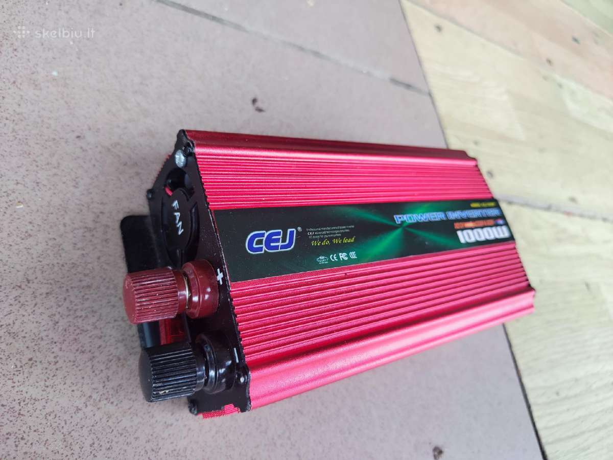 Įtampos keitiklis – inverteris 12v-220v 1000-1500w - nuotraukos Nr. 4