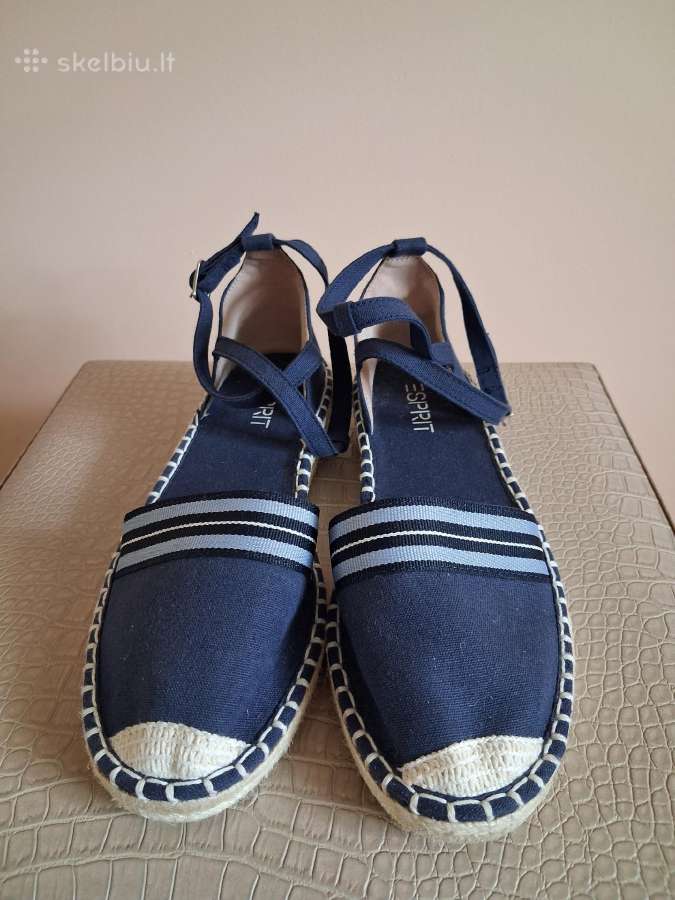 Esprit naujos tamsiai mėlynos espadrilės-basutės - nuotraukos Nr. 2