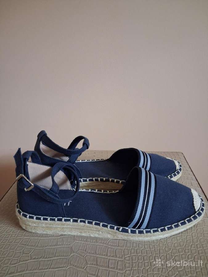 Esprit naujos tamsiai mėlynos espadrilės-basutės - nuotraukos Nr. 3