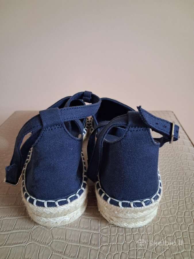 Esprit naujos tamsiai mėlynos espadrilės-basutės - nuotraukos Nr. 4
