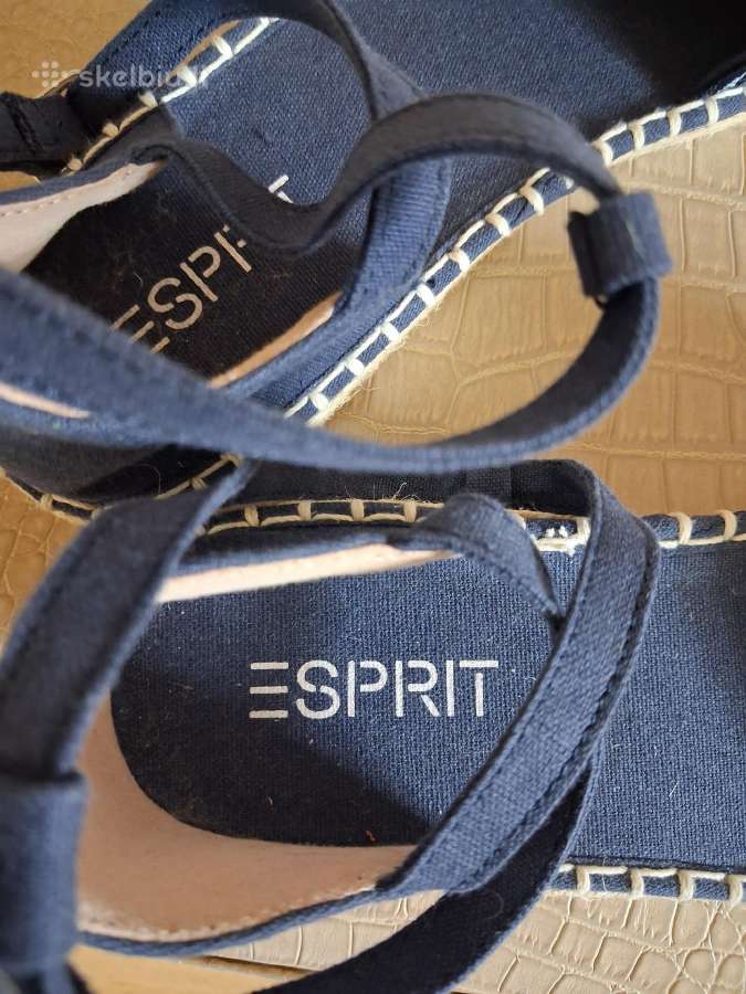 Esprit naujos tamsiai mėlynos espadrilės-basutės - nuotraukos Nr. 5