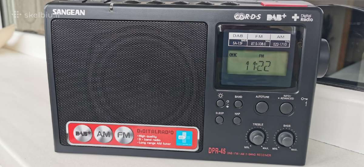 Sangean Dpr-45 Fm Rds/mw/dab/dab+ Radijo Imtuvas - nuotraukos Nr. 2