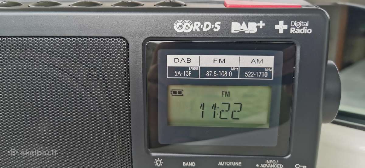 Sangean Dpr-45 Fm Rds/mw/dab/dab+ Radijo Imtuvas - nuotraukos Nr. 3
