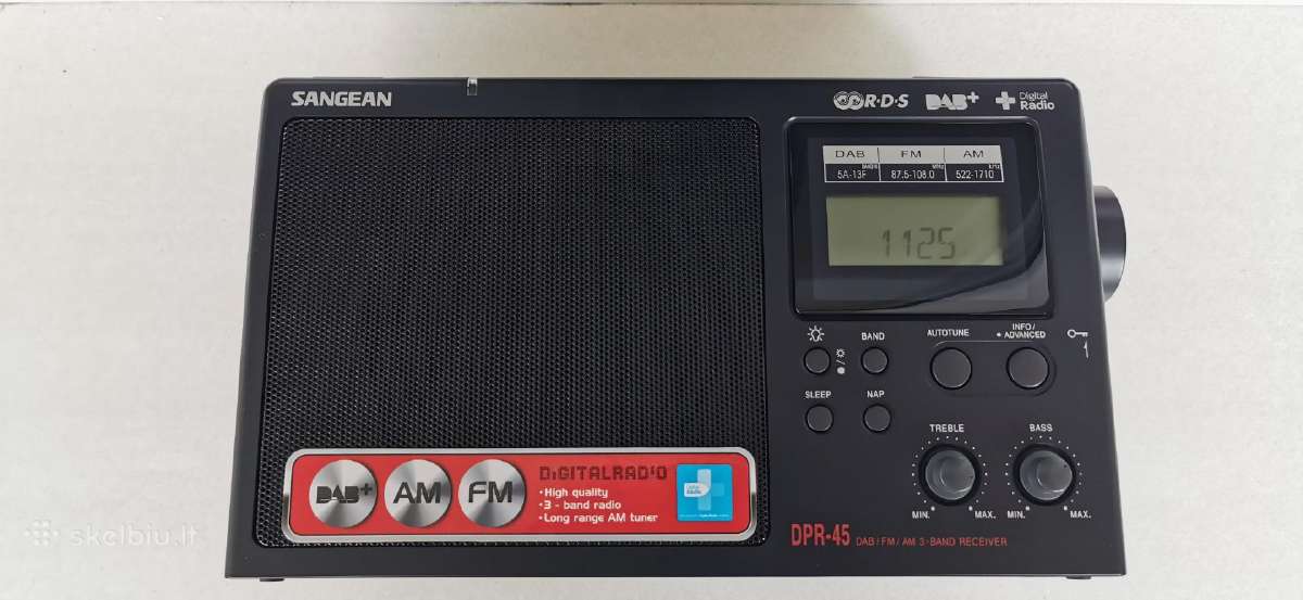 Sangean Dpr-45 Fm Rds/mw/dab/dab+ Radijo Imtuvas - nuotraukos Nr. 16