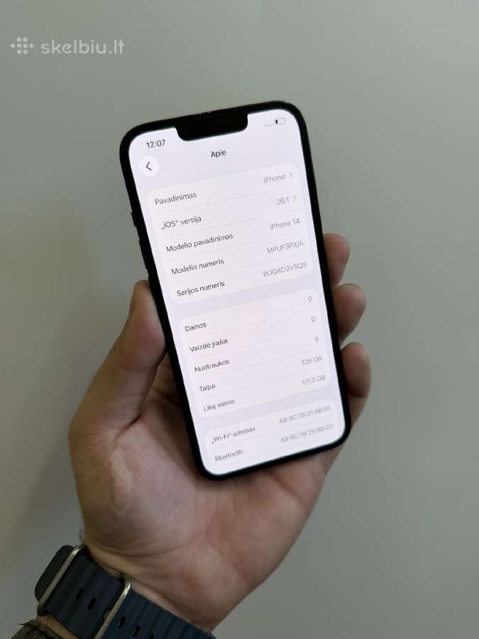 iPhone 14 128 GB - nuotraukos Nr. 5