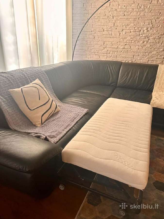 Parduodama odinė sofa - nuotraukos Nr. 3