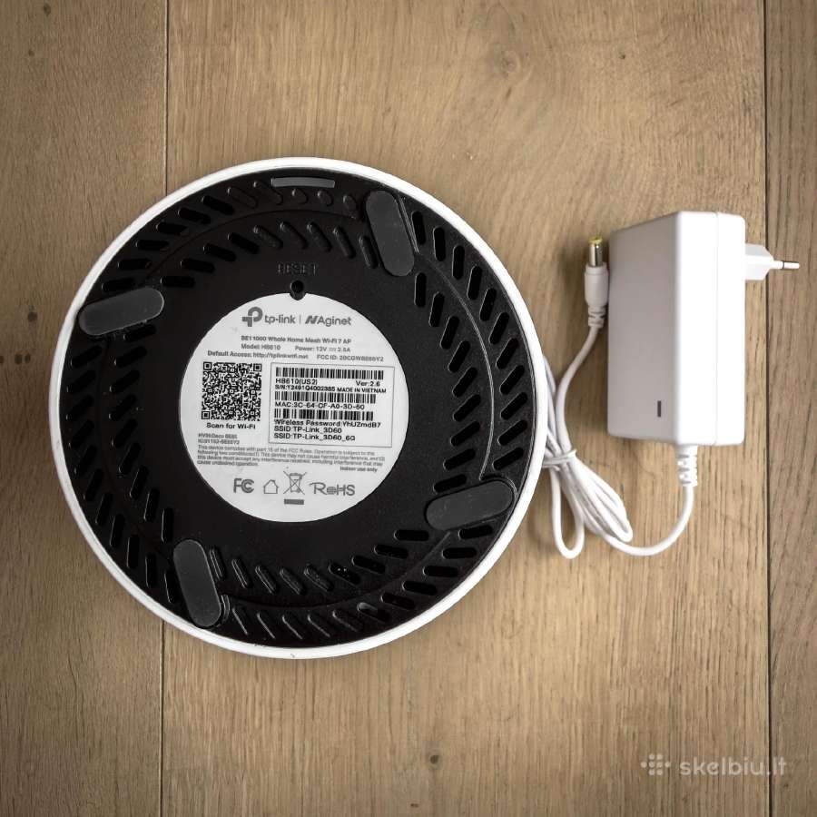 Tp-link Hb610 Aginet klase Be11000 2.5gb/swan/lan - nuotraukos Nr. 3