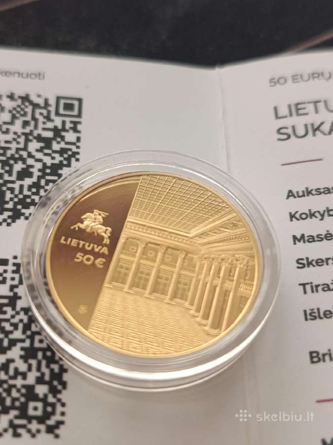 Auksine 100 litu moneta - nuotraukos Nr. 9