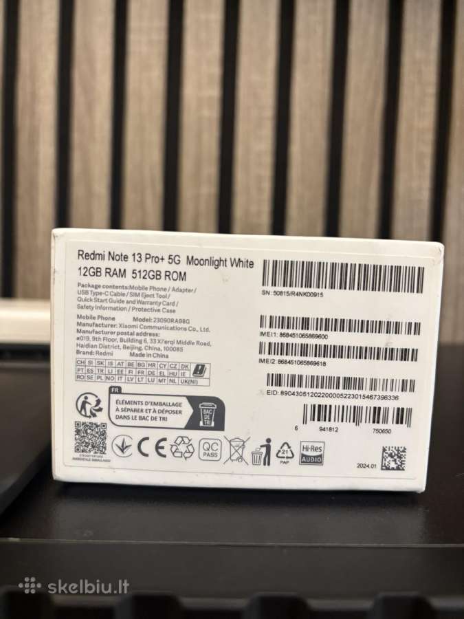 Redmi Note 13 Pro+ 5G, 12 GB RAM / 512 GB Rom - nuotraukos Nr. 8