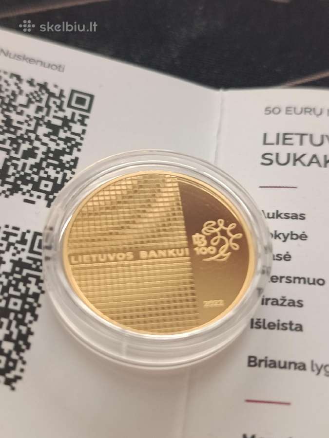 Auksine 100 litu moneta - nuotraukos Nr. 10