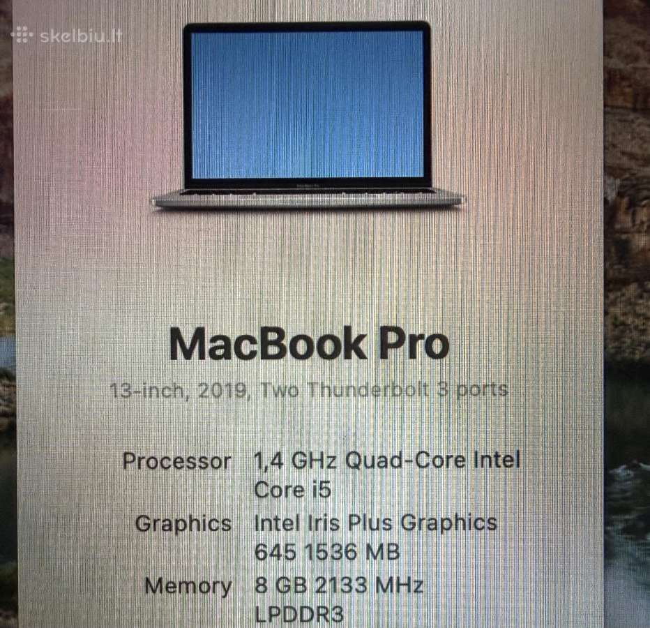 MacBook Pro 13 2019, 128gb - nuotraukos Nr. 5