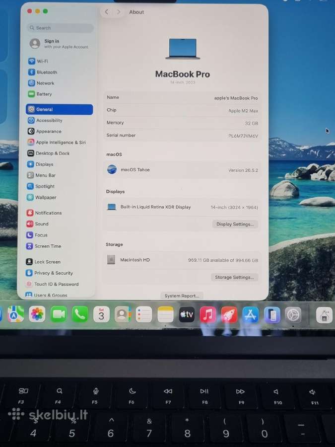 MacBook Pro 14-inch M2 Max - nuotraukos Nr. 7