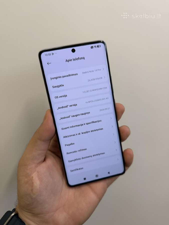 Xiaomi Redmi Note 14 Pro 256 GB - nuotraukos Nr. 5