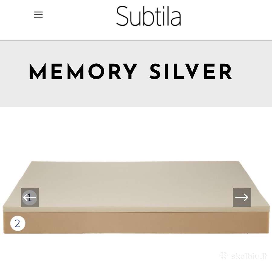 Čiužinys Memory Silver - nuotraukos Nr. 3