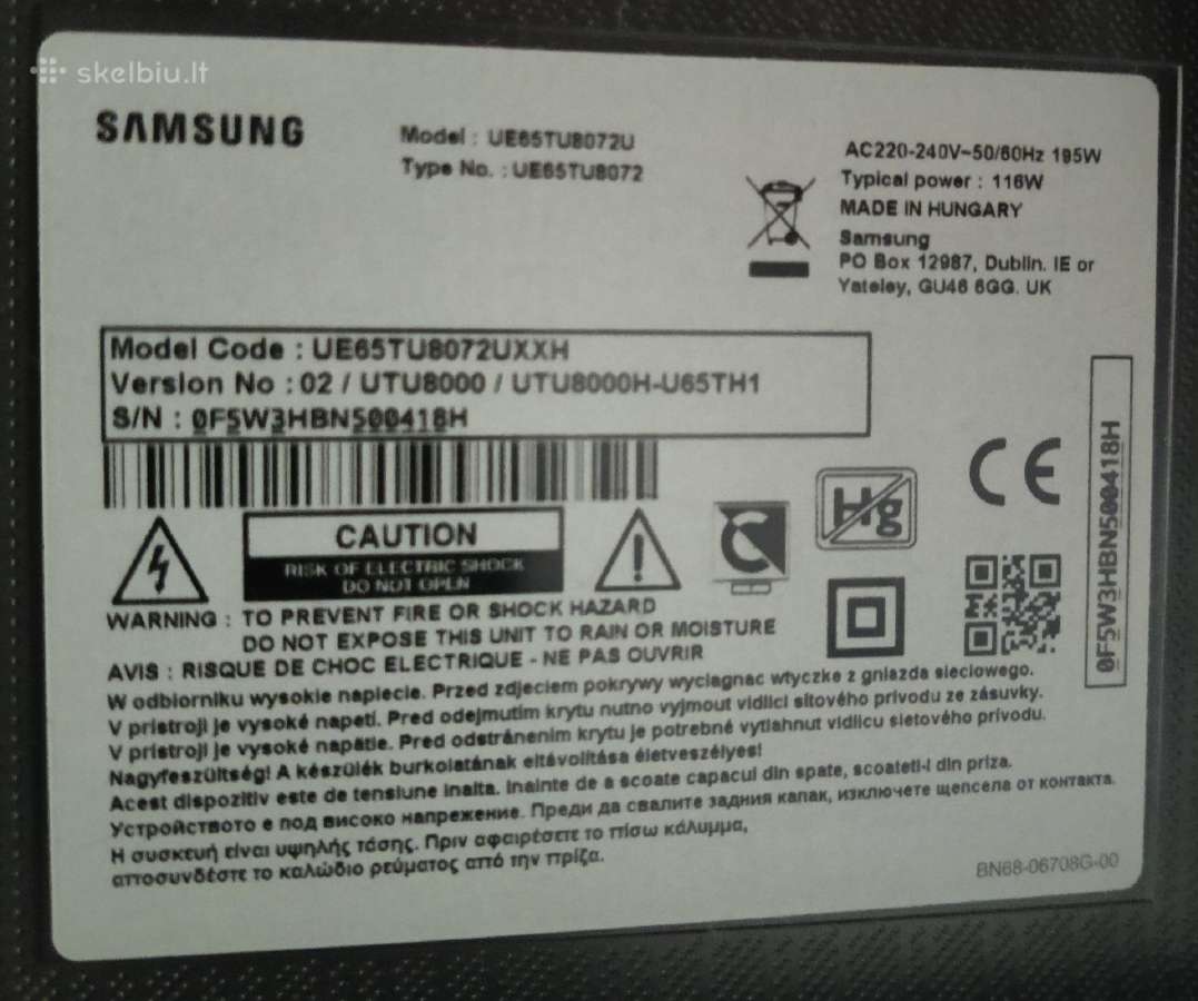 65" 4k samsung smart TV - nuotraukos Nr. 6