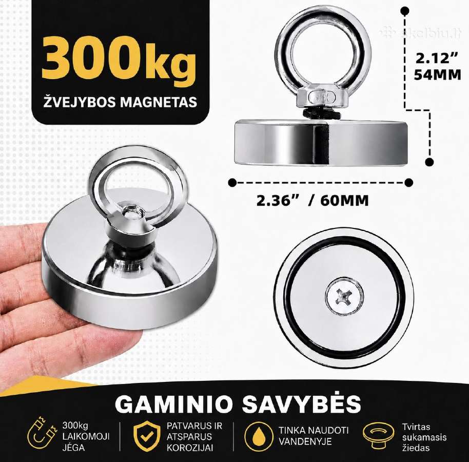Galingas Paiesku, Zvejybos, Neodimio Magnetas - nuotraukos Nr. 3