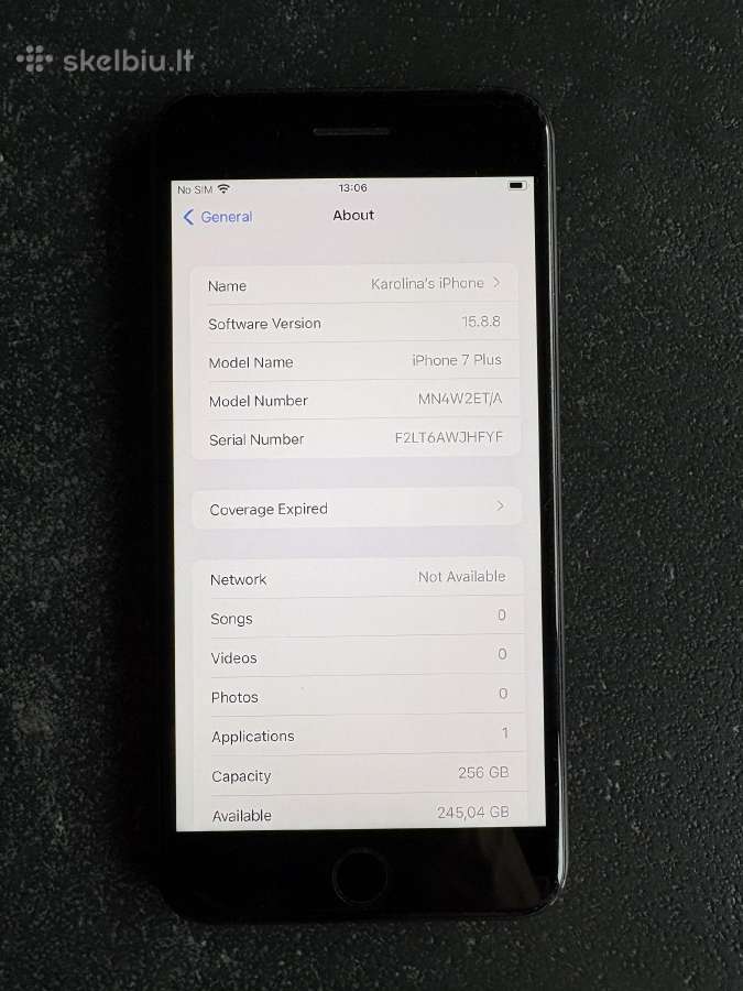 iPhone 7 plus 256gb - nuotraukos Nr. 2