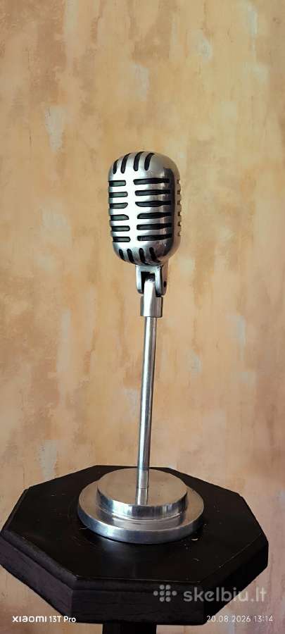Vintazinis dekoratyvinis mikrofonas "On Air" - nuotraukos Nr. 2