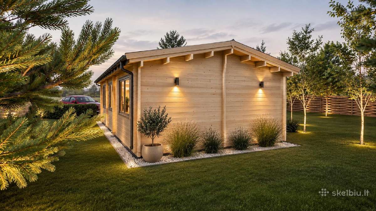 Medinio namelio konstrukcija Lūna 5,30x 9,90 m - nuotraukos Nr. 5