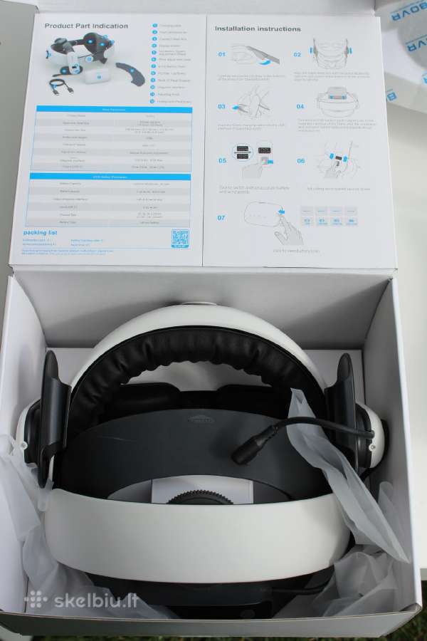Meta Quest 3 512gb + Bobovr S3 Pro + G3 Grips - nuotraukos Nr. 5
