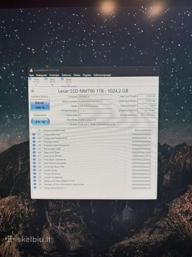 Lexar Nm790 M.2 Nvme SSD 1tb - nuotraukos Nr. 3