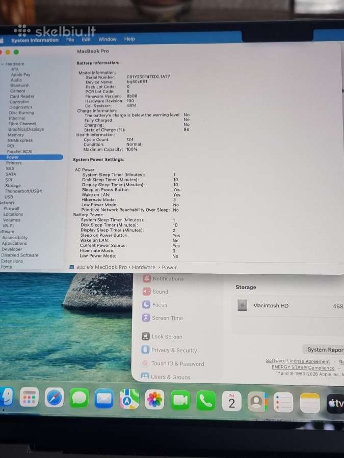 MacBook Pro 14-inch M1 Max 32 512 - nuotraukos Nr. 9
