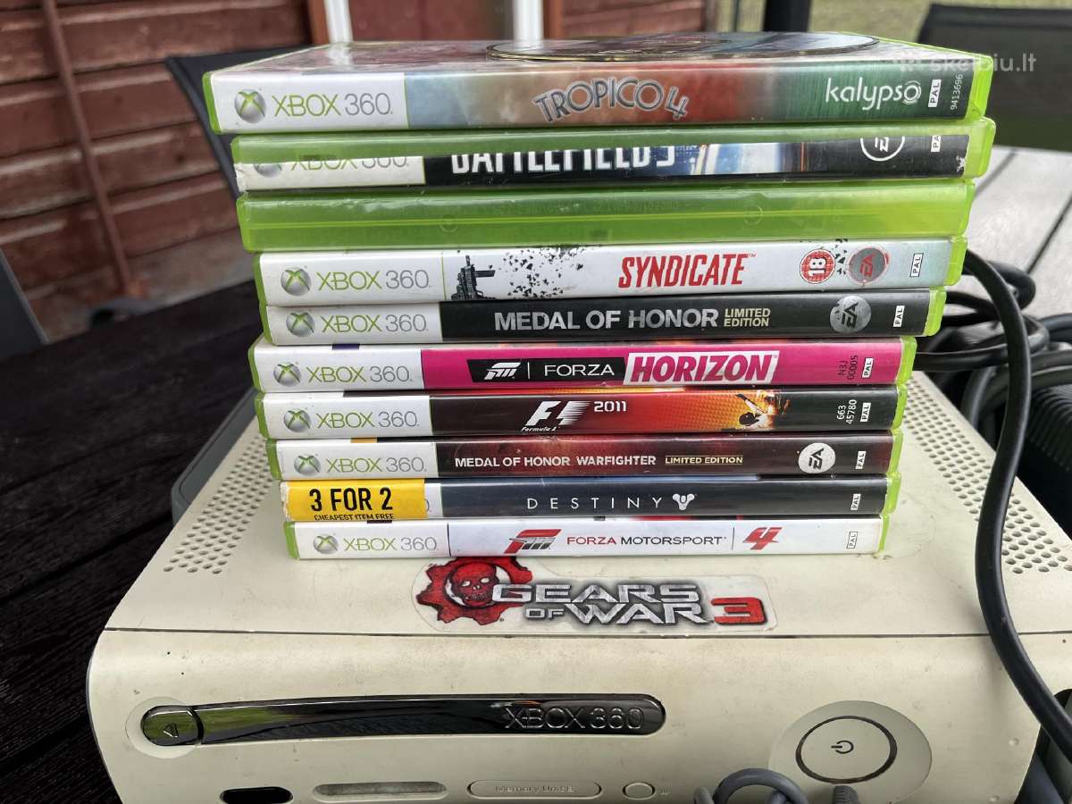 Xbox 360 su zaidimais - nuotraukos Nr. 2