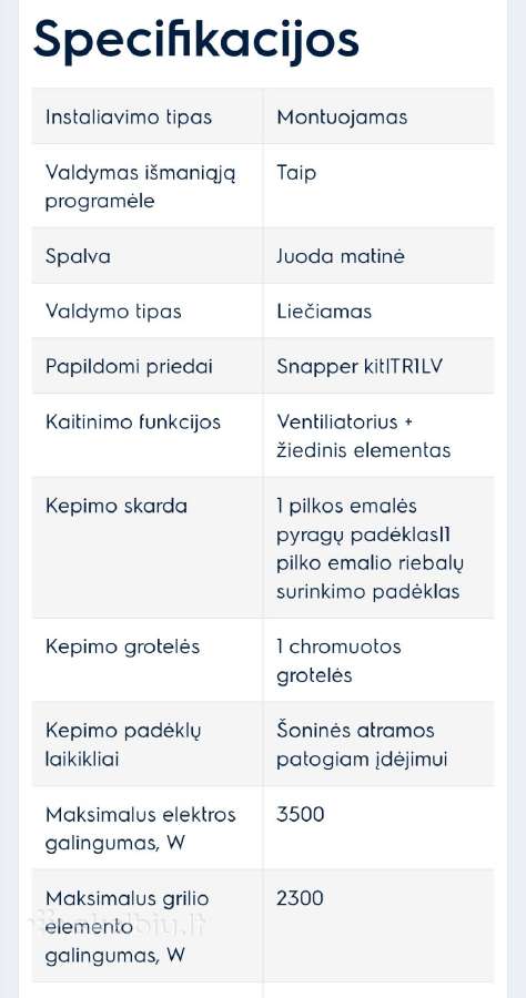 Electrolux 700 serija Mealassist Koeap3xt - nuotraukos Nr. 8