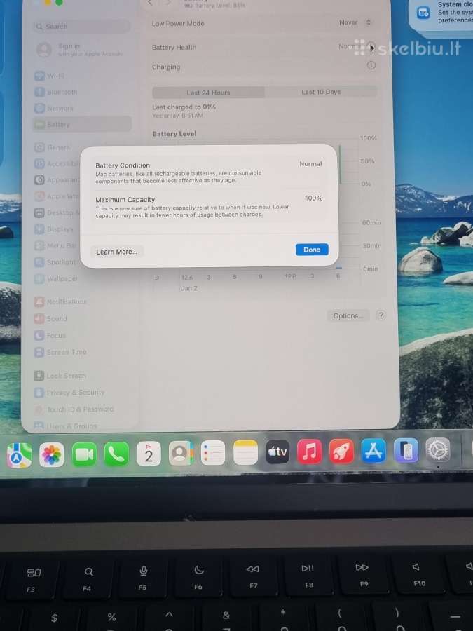 MacBook Pro 14-inch M1 Max 32 1tb - nuotraukos Nr. 11