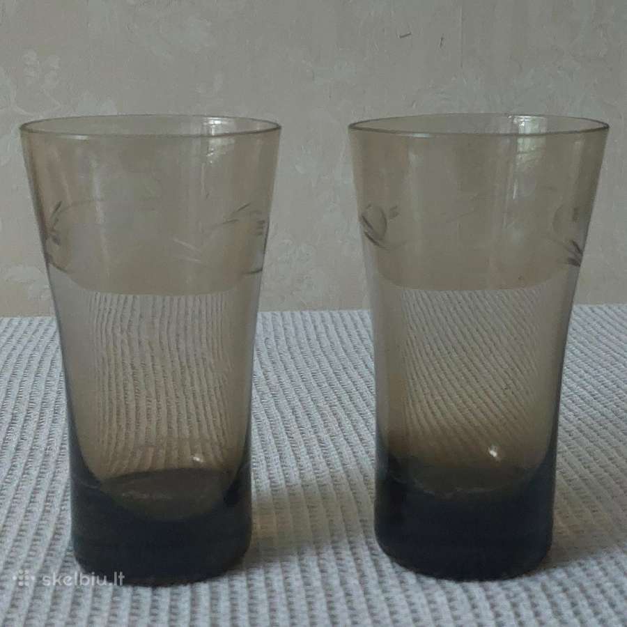 6 vintažinės stiklinės ( iš tarybinių laikų ) - nuotraukos Nr. 4