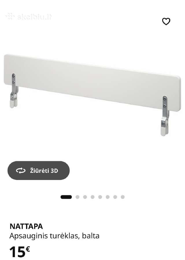 Ikea lovyte vaikui su apsauga ir ciužiniu - nuotraukos Nr. 5