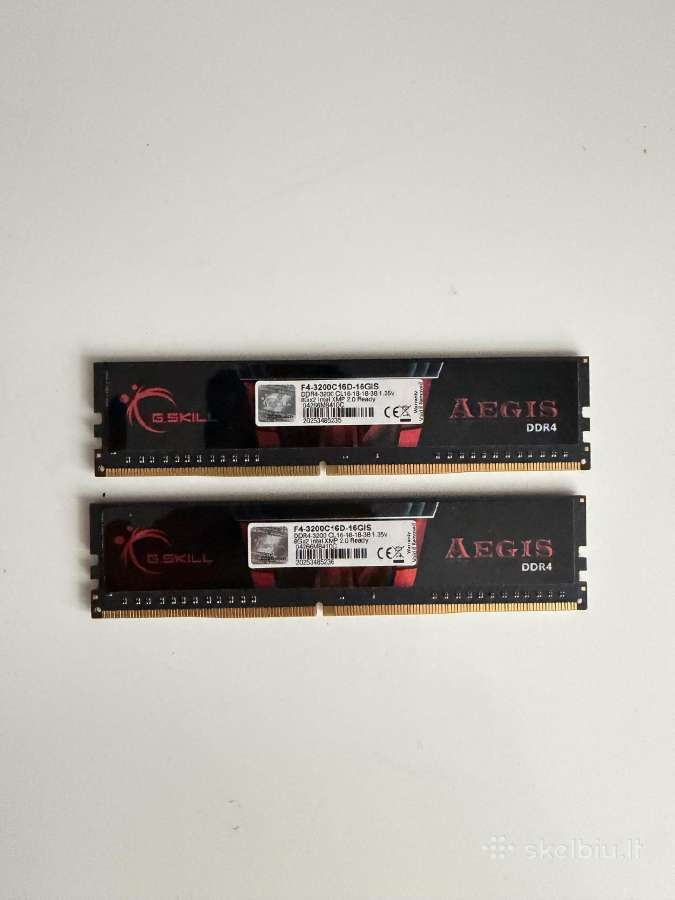 G.skill aegis 16gb 3200mhz cl16 - nuotraukos Nr. 2