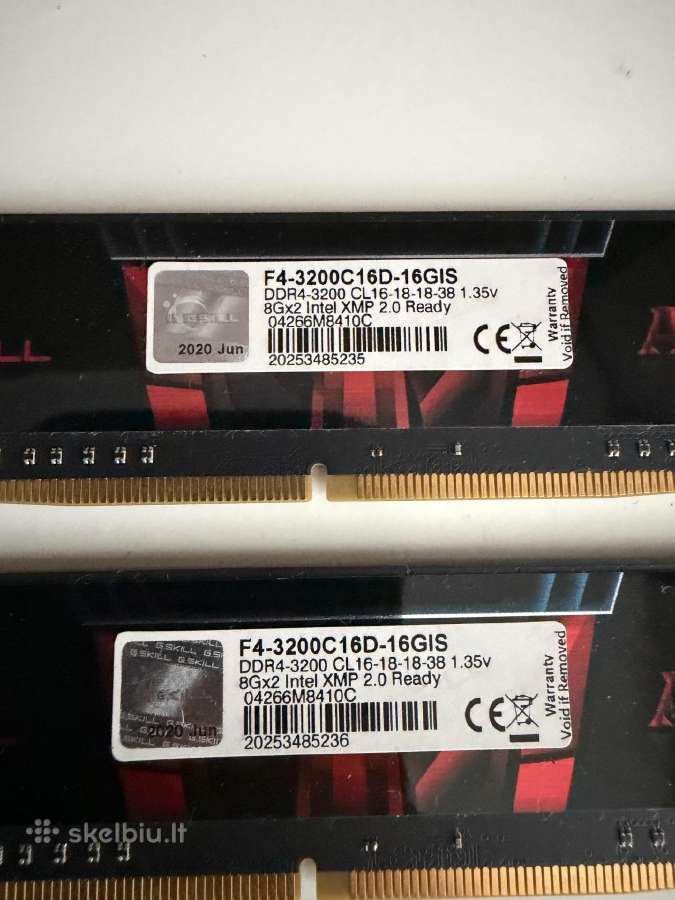 G.skill aegis 16gb 3200mhz cl16 - nuotraukos Nr. 3