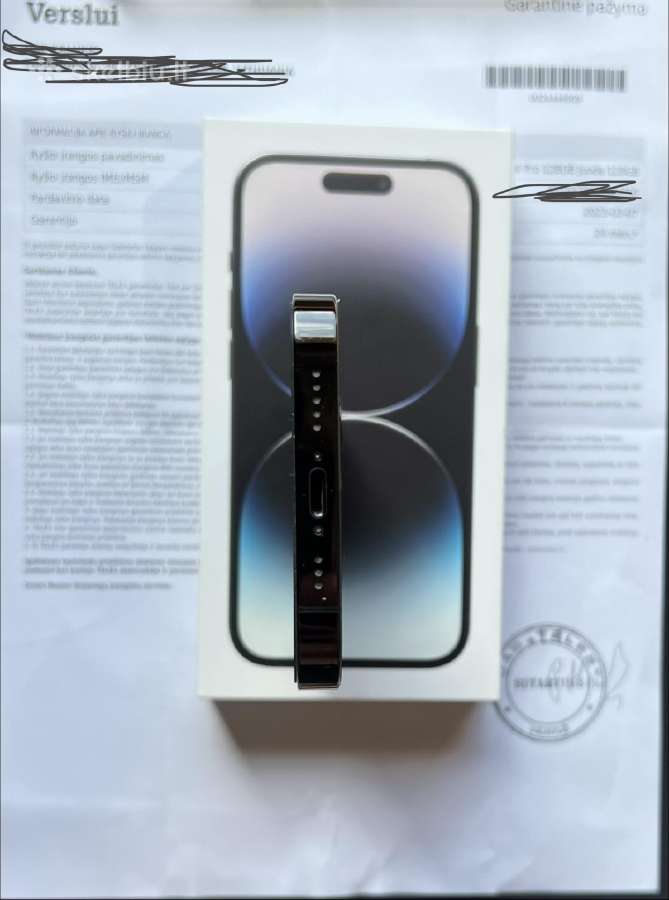 iPhone 14 Pro 128gb Spaceblack 100% battery health - nuotraukos Nr. 6