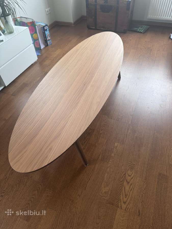 Kavos staliukas, riešutmedžio lukštas. 180x59cm, - nuotraukos Nr. 3