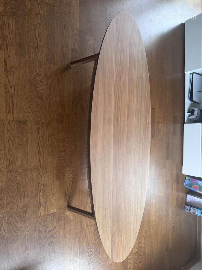 Kavos staliukas, riešutmedžio lukštas. 180x59cm, - nuotraukos Nr. 6