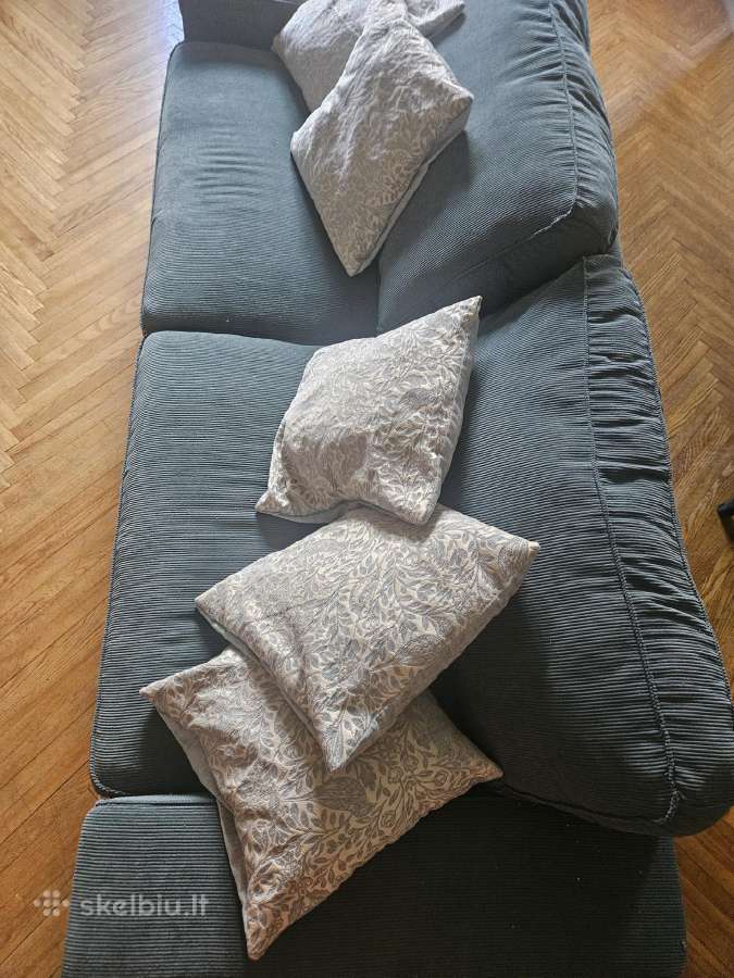 Melsva sofa su pagalvėlėmis - nuotraukos Nr. 4