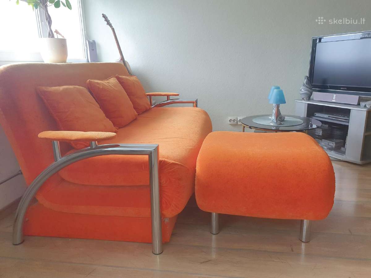 Naudota Sofa lova su pufu. - nuotraukos Nr. 2