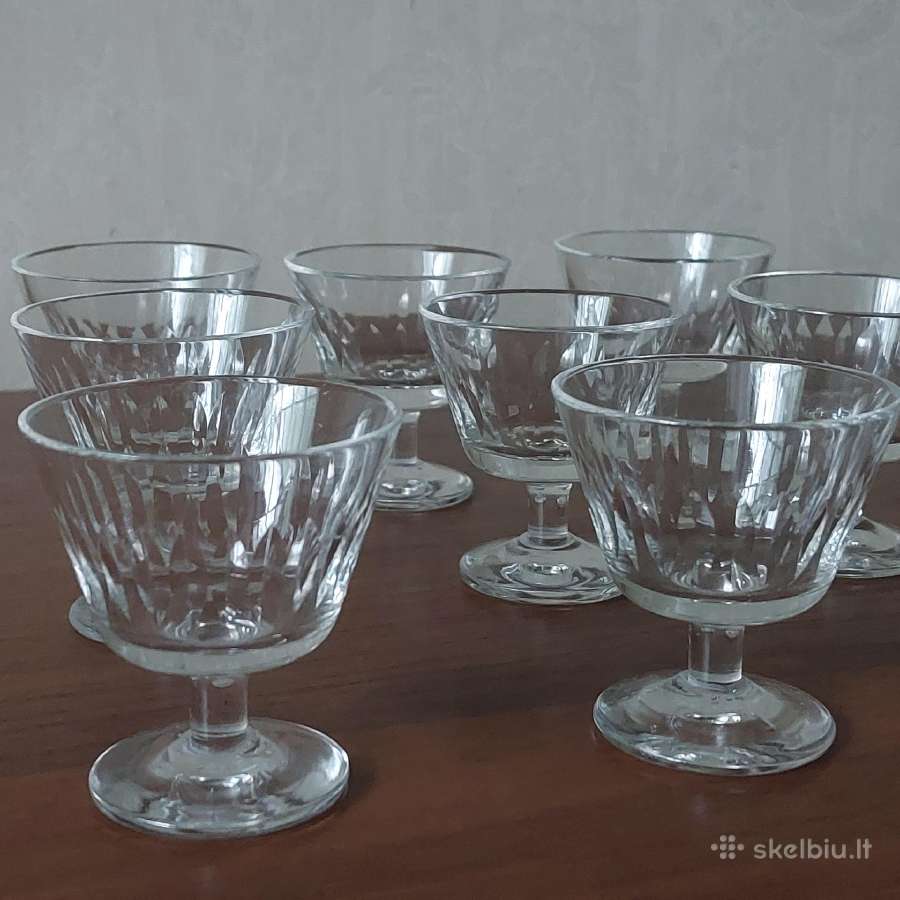 9 krištoliniai stikliukai ( iš tarybinių laikų ). - nuotraukos Nr. 6