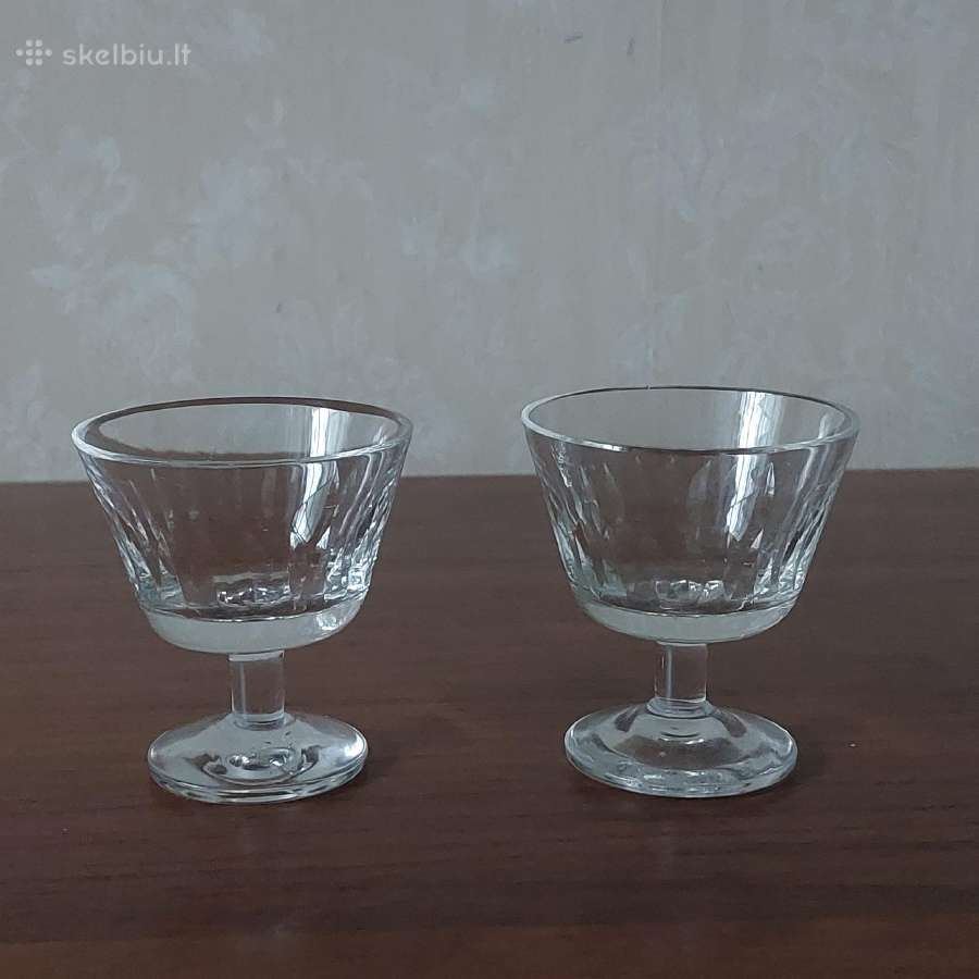 9 krištoliniai stikliukai ( iš tarybinių laikų ). - nuotraukos Nr. 9