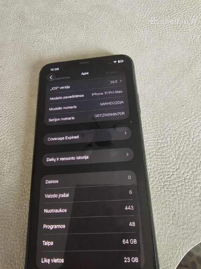 iPhone 11pro max black - nuotraukos Nr. 4